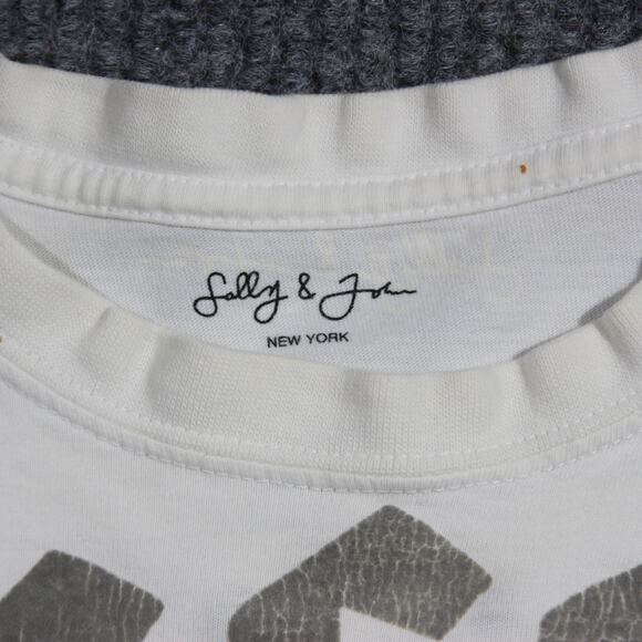 Y2K Affliction Type T Shirt Mens M White Grunge Goth Skater AOP Grunge Rare - Picture 3 of 7